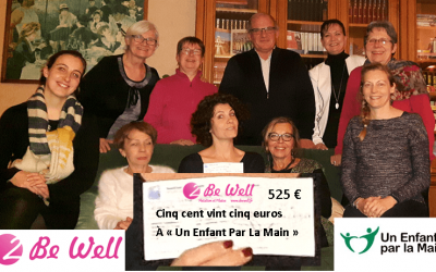 Association un enfant par la main – chèque de 525€